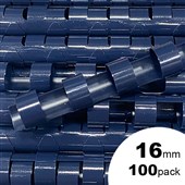PLASTIC BINDING COILS 21 LOOP 16MM NAVY BOX100