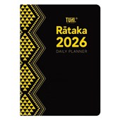 TUHI DIARY A41 BILINGUAL PREMIUM RATAKA BLACK AND GOLD DAY PER PAGE 2026