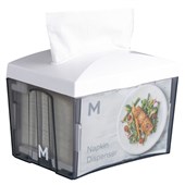 MPH TABLETOP NAPKIN DISPENSER 500 SHEET CAPACITY WHITE