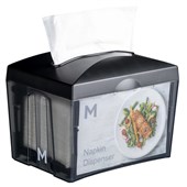 MPH TABLETOP NAPKIN DISPENSER 500 SHEET CAPACITY BLACK