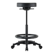 BURO POLO DRAFTING STOOL PU BLACK