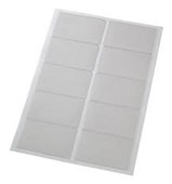 BUSINESS CARD SELF ADHESIVE POCKETS   1 SHEET OF 10 LABELS