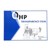 OHP LASER TRANSPARENCY A4 PK100 BLACK IMAGE ON CLEAR FILM