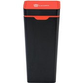 WASTE BIN METHOD 60L TOUCH TO OPEN RED LANDFILL