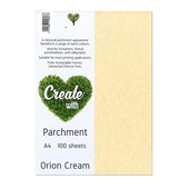 PARCHMENT PAPER A4 176GSM ORION CREAM  PACK 100