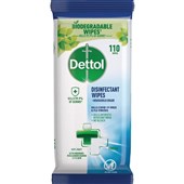 DETTOL ANTIBACTERIAL CLEANING WIPES DISINFECTANT  110 PK