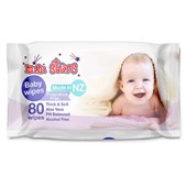 MINISTARS FRAGRANCEFREE BABY WIPES 80 WIPES PER PACK