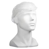 MPH POLYPROPYLENE CRIMP HATS WHITE 530MM 12GSM CTN OF 1000