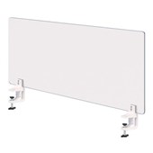 PERSPEX DESK SCREEN   800  X 500 X  45MM   POLISHED EDGES CUTOUTS  RADIUS CORNERS