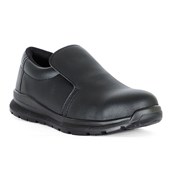 JBS SAFETY SHOE SLIP ON BLACK MICROFIBER  SPECIFY SIZE