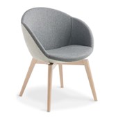 AMELIA VISITOR CHAIR WITH BEECH TIMBER BASE WITH CUSTOM FABRIC OPTIONS