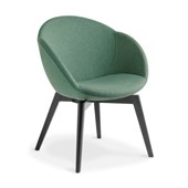 AMELIA VISITOR CHAIR WITH BLACK TIMBER BASE WITH CUSTOM FABRIC OPTIONS