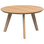 OSLO COFFEE TABLE 600MM ROUND X 450MM H TASMANIAN ASH BASE TASMANIAN ASH VENEER TOP