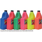 5 STAR TEMPERA POSTER PAINT WASHABLE 2L FLUORESCENT GREEN