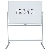 BOYD VISUALS WHITEBOARD ACRYLIC MOBILE PIVOTING H600 X W900MM