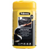 FELLOWES SURFACE CLEANING WIPES TUB 100