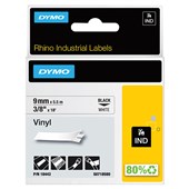 LABELLING TAPE 3M WHITE 9MM X 55M VINYL FOR PORTABLE LABELLER