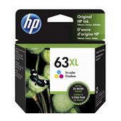 HP F6U63AA 63XL INK CARTRIDGE HIGH YIELD TRI COLOUR PACK CYANMAGENTAYELLOW