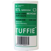 COVERIS BIN LINER KITCHEN TIDY MEDIUM 18L W450 X H510MM WHITE PACK 30