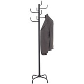 JASTEK 8 HOOK COAT RACK BLACK