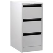 PRECISION CLASSIC FILING CABINET 3 DRAWER W470 X D620 X H1020MM WHITE SATIN