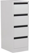 PRECISION CLASSIC FILING CABINET 4 DRAWER W470 X D620 X H1320MM WHITE SATIN