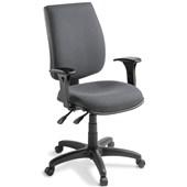 OPD TANE 2 OFFICE CHAIR HIGHBACK 2LEVER ADJUSTABLE ARMS QUANTUM STORM
