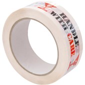 SELLOTAPE MESSAGE TAPE 07522036 FRAGILE HANDLE WITH CARE W36MM X L66M RED ON WHITE