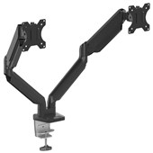 FELLOWES PLATINUM SERIES MONITOR ARM DUAL BLACK