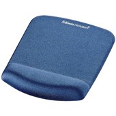 FELLOWES PLUSH TOUCH LYCRA MOUSE PAD AND WRIST REST BLUE