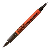 ARTLINE ELECTRICIANS DUAL NIB PERMANENT MARKER BULLET 0410MM BLACK