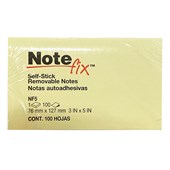 NOTEFIX ADHESIVE NOTES 76 X 127MM 100 SHEETS PER PAD YELLOW