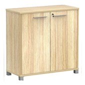 KNIGHT CUBIT CUPBOARD 2 SHELVES W900 X D450 X H900MM ATLANTIC OAK