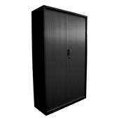 OPD TAMBOUR 6 TIER 5 SHELVES W900 X D450 X H1980MM MATT BLACK