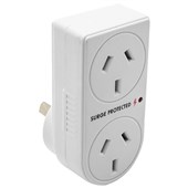 THE BRUTE POWER CO DOUBLE ADAPTOR VERTICAL WITH SURGE PROTECTION