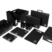 OH SO ECO A4 RECYCLING BIN BLACK