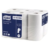 TORK 2340968 T4 TOILET TISSUE ADVANCED CONVENTIONAL 2 PLY W100MM X L242M 220 SHEETS PER ROLL PACK 12