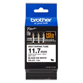 BROTHER HSE231 HEAT SHRINK TAPE 117MM X 15M BLACK ON WHITE