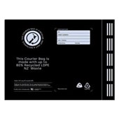 TAKE TWO COURIER BAGS LINEFLOW BLACK W410 X L455MM PACK 50