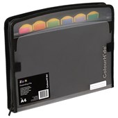 COLOURHIDE ZIP IT EXPANDING FILE BLACK