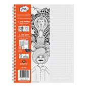 WHITELINES SPIRAL NOTEPAD 120 PAGE 5MM SQUARE 80GSM A4