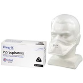 HELPIT P2 DUCKBILL RESPIRATOR MASK WITHOUT VALVE BOX 50