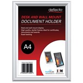 DEFLECTO DOCUMENT FRAME A4 SILVER