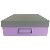 LEDAH PASTELS STORAGE BOX A4 PURPLE