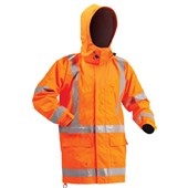 BISON STAMINA RAINWEAR JACKET ORANGE MEDIUM