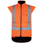 BISON STAMINA FLEECE LINED VEST ORANGE XL