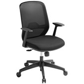 EDEN SPRINT CHAIR NYLON BASE BLACK WITH ARMS