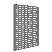 ACCENT SONIC ACOUSTIC HANGING SCREEN H2250 X W1800MM GRID GREY