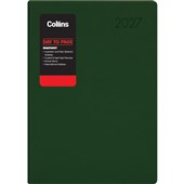 COLLINS DIARY RHAPSODY A41 RACING GREEN DAY TO PAGE ODD YEAR