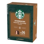 STARBUCKS COFFEE PODS HOUSE BLEND LUNGO BOX 36